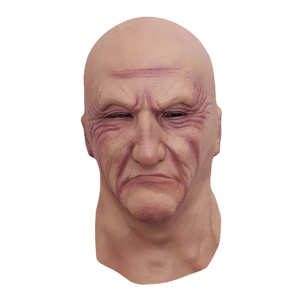 Realistic Latex Old Man Mask Male Disguise Halloween Fancy Dress Head Rubber Adult Party Masks Masquerade Cosplay Props