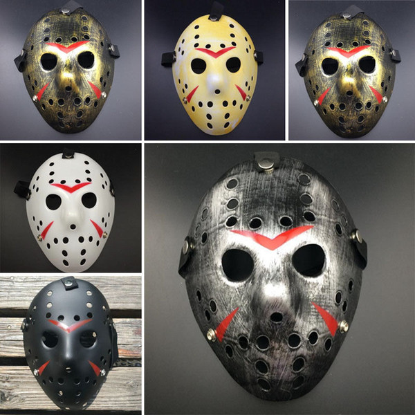 Horror Cosplay Costume Friday the 13th Part 7 Jason Voorhees 1 Piece Costume Latex Hockey Mask Vorhees