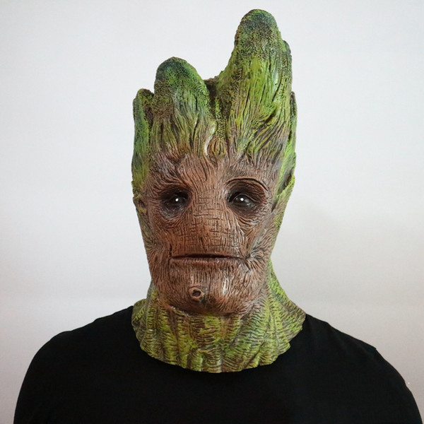 Guardians Of The Galaxy Mask Cosplay Groot Mask Masquerade Party Halloween Party Prop Fancy Costume Latex Craft Decoration