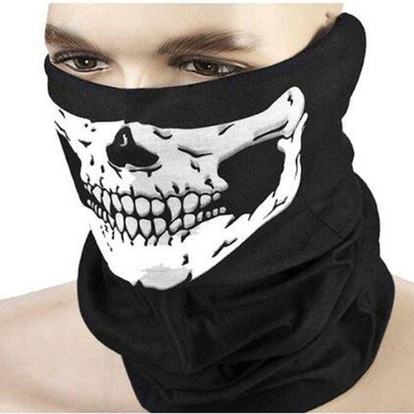 2018 new half face Scarf Mask Festival Skull Masks Horror Scary Party Masks Festive Supplies Mask