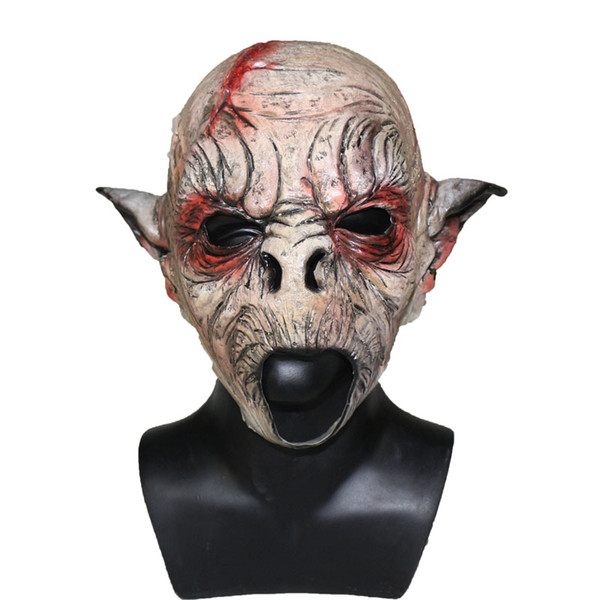 New Halloween Adult Mask Zombie Mask Latex Bloody Scary Extremely Disgusting Full Face Costume Party Cosplay Prop