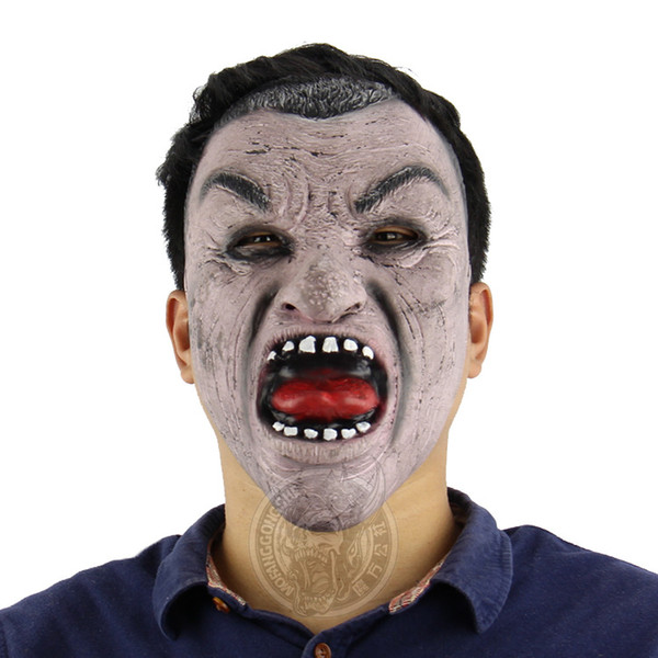 New hot adult party mask black face man horror mask Halloween costume special dress horror