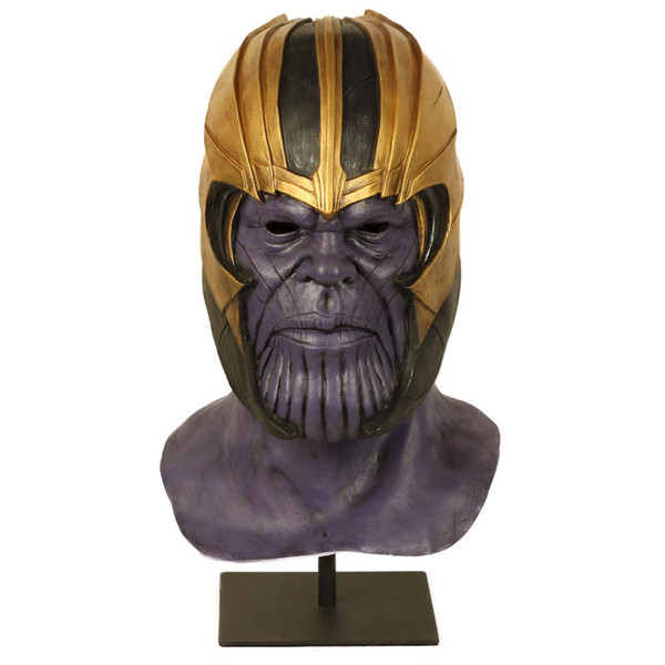 4 Endgame Thanos Mask Thanos Costume Accessory Latex Masks Full Face Helmet Halloween Carnival Party Props