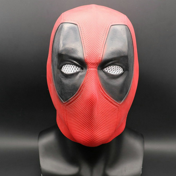 Superhero Movie Latex Mask Deadpool 2 Marvel Deadpool Masks Full Face Halloween Mask Latex Adult Scary Party Masks Cosplay Toy Props