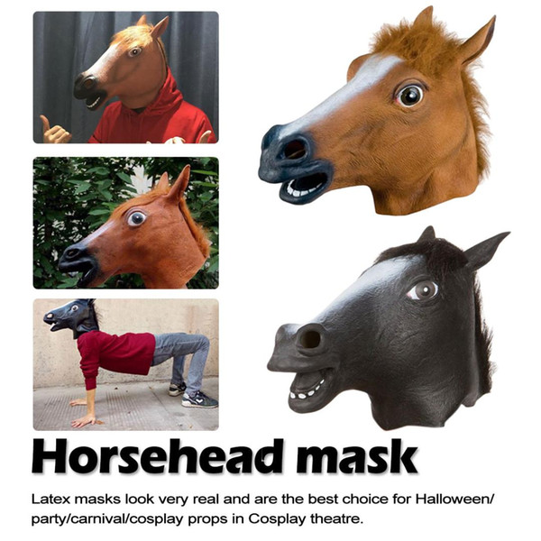 New Years Horse Head Mask Animal Costume Toys Party Halloween Horse Head New Year Animal Costume Toys Mask