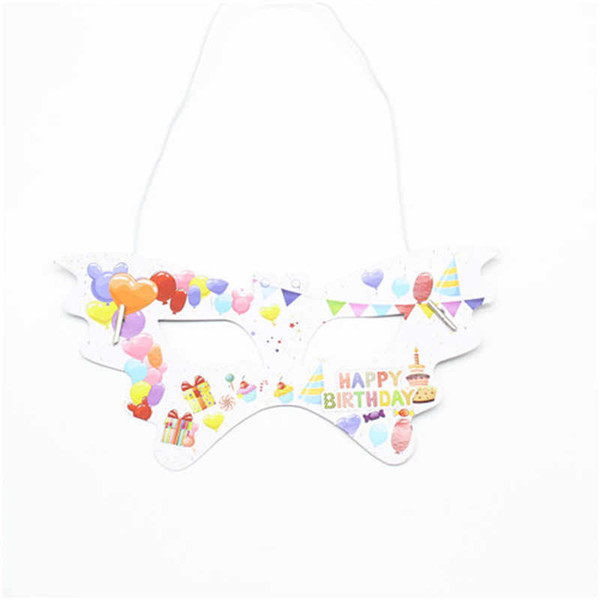 Happy birthday theme masks, party supplies themed events children's birthday parties letters balloons