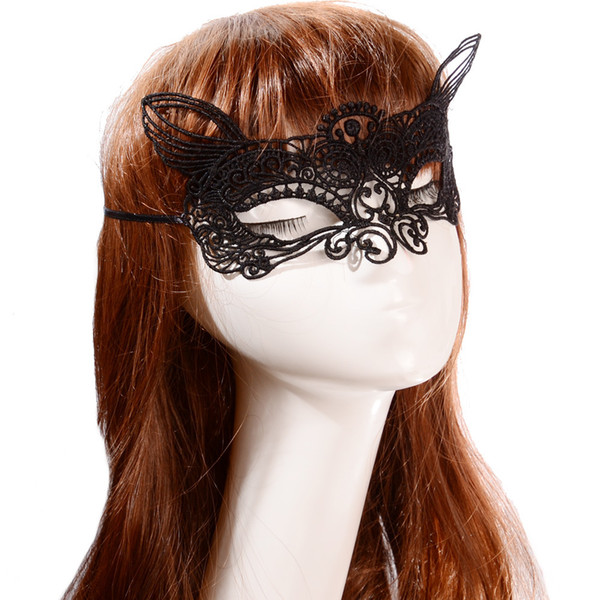 Sexy Fox Mask Halloween Masquerade Lady Mask party Masks New Arrival Women's Lace Wedding Party Props Mardi Gras Mask