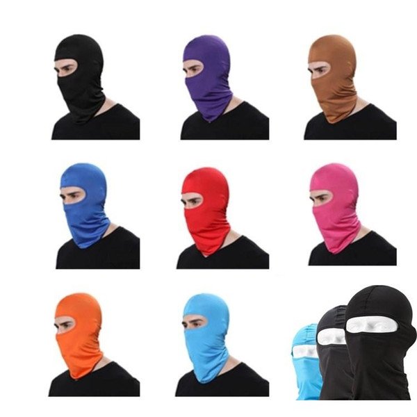 Lycra 17 Color Fashion soft equipment outdoor riding motorcycle windbreak dustproof CS Mask Party Masks T7I016