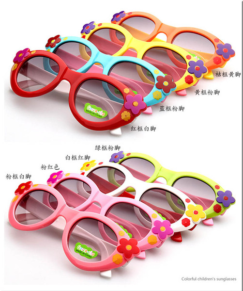 Girls Flower Sunglasses For Girls Children Decoration Kids Girls Sunglasses Kids Plastic Frame Sunglasses Free Shipping W95955