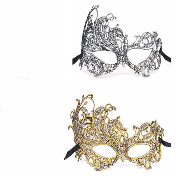 2019 colorful Bronzing Shaping Sexy lace Masks Masquerade Party Bachelorette Party Masks