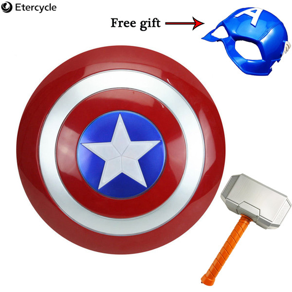 Avengers mask Captain America Shield LED Glow mask Children's quality toys birthday gift Party mask