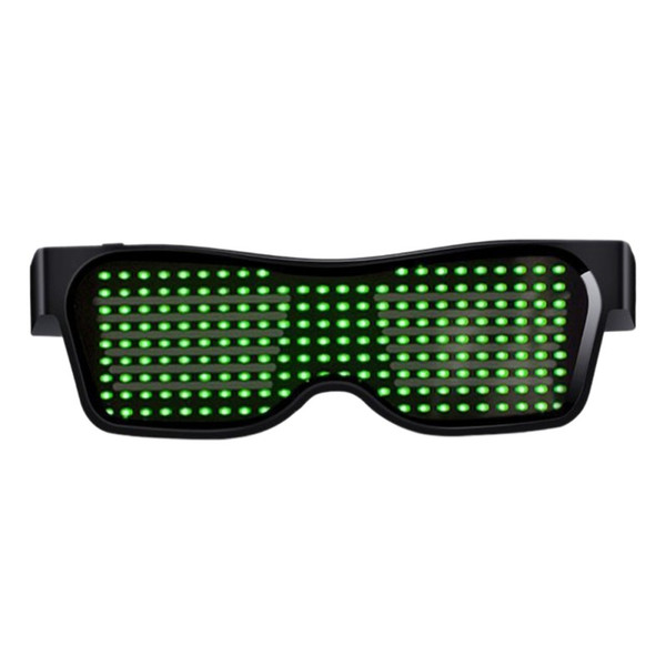 New Magic Bluetooth Led Party Glasses APP Control Shield Luminous Glasses USB Charge DJ Party Halloween