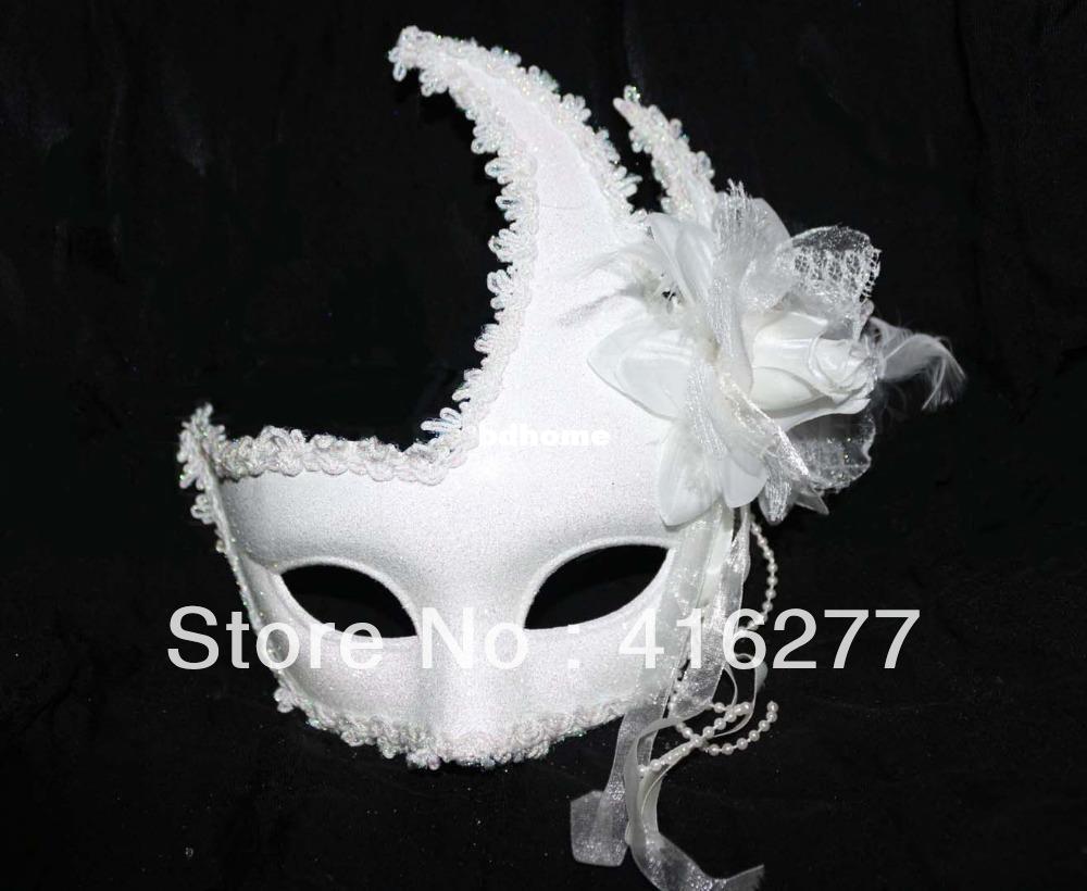 Venetian Masquerade Half Face Flower Lace Women Eye Mask for Costume Mardi Gras