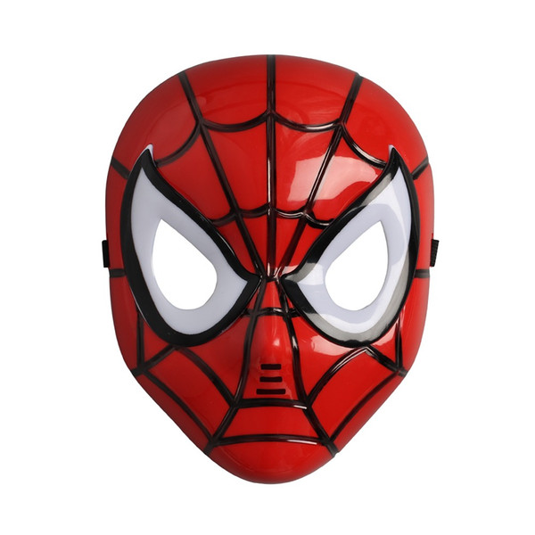 LED Glowing Superhero Halloween Light Spider Man Mask Children's Cartoon Mask Spider-man Toy Glow Lamp Spiderman For Kids