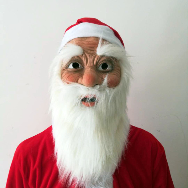 Christmas Santa Claus Latex Mask Adult Full Head Costume Christmas party decoration outdoor ornament chrismas mask