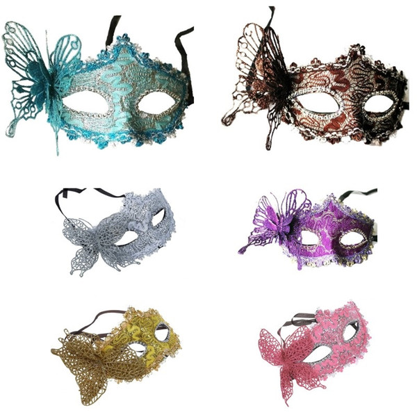 Halloween Women Masquerade Mask Venetian Princess Costume Half Face Mask Carnival Butterfly Masks Venetian Eye Masks