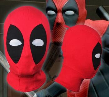 Wholesale-2015 new Deadpool mask Cosplay Costume X-men Balaclava Hood Cosplay Deadpool Game Face Mask Comfortable Rib Fabrics