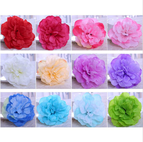 Artificial flower colorful dahlia heads home decoration fake flower wedding wreath arches decoration