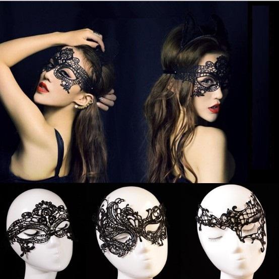 Worldwide Black Sexy Lady Halloween Lace Mask Cutout Eye Mask for Masquerade Party Fancy Mask Costume for Halloween Party 1000pcs