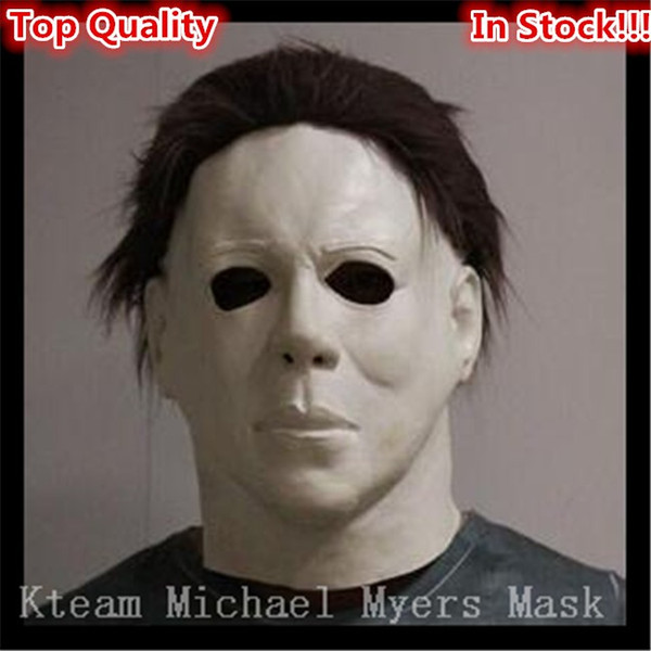 Top Grade 100% Latex Horror Movie Halloween Michael Myers Mask, Adult Party Masquerade Cosplay Latex Myers Mask Full Head Mask