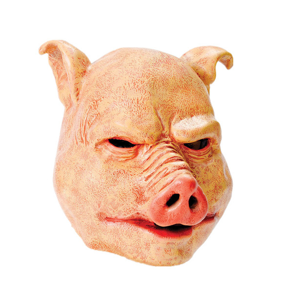 X-Merry Toy Free Shipping Horror Pig Halloween Latex Full Face Mask Fancydress Accessory Overhead Free Shipping