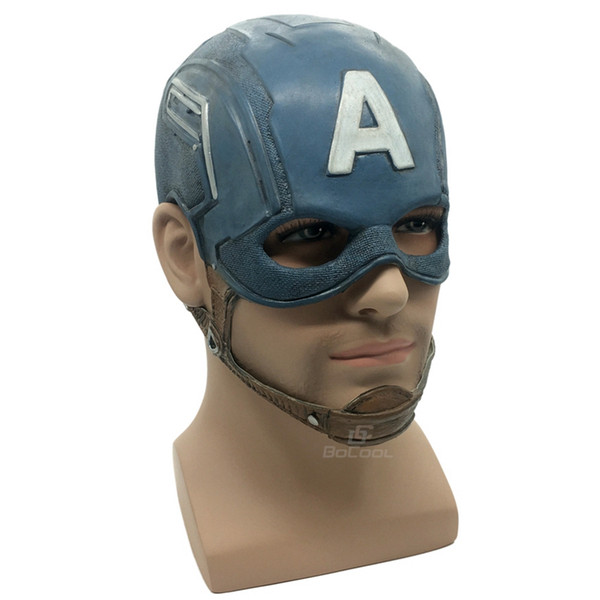 Captain America Mask Realistic Superhero Halloween Mask DC Movie Latex Mask Cosplay Costume Props Toys