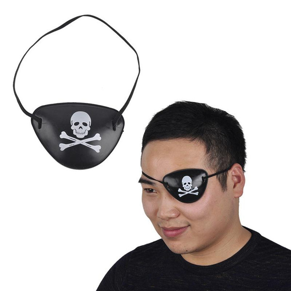 3 Style Hot Pirate Eye Patch Halloween Masquerade Pirate Accessories Cyclops Eye Patch Lazy Eye Amblyopia Skull EyePatch c268