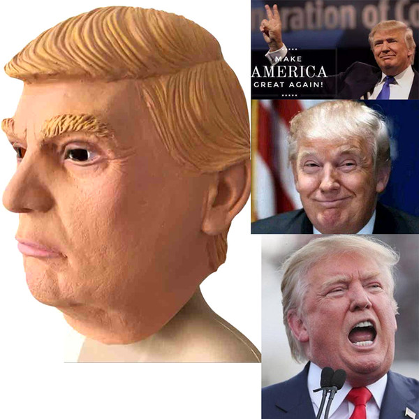 USA President Candidate Mr Trump masks Halloween Mask Latex Face Mask Billionaire Presidential Donald Trump Latex Masks Wholesale price DHL