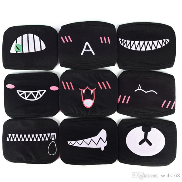 Black Bear Mouth Face Mask Anti-Dust Panda Cotton Funny Pattern Masquerade Cosplay Costume Party Mask Xmas Halloween HH7-1468