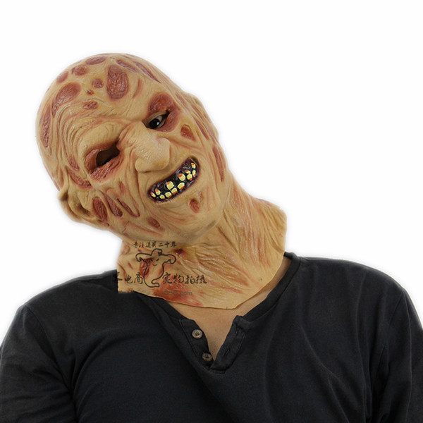 2018 Freddy burn Scary Party Masks Latex Skull Mask of Jason Full Head Face Breathable Halloween Mask Party Cosplay Costume Toy