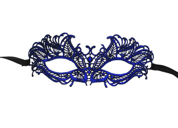 (200 pieces/lot) New party supplies retro metallic color lace mask Women's dress up masks SN1164