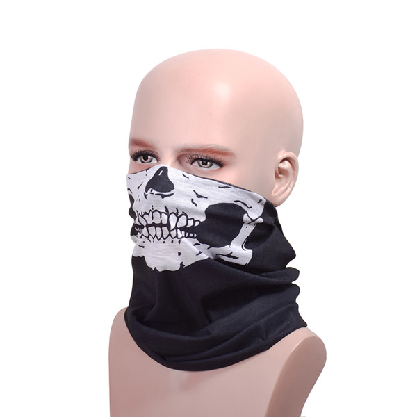 Cool Skull Design party masks scarf Adults Multi color Sport Motorcycle Biker Scarf Half Face Mask Sport Headband masks