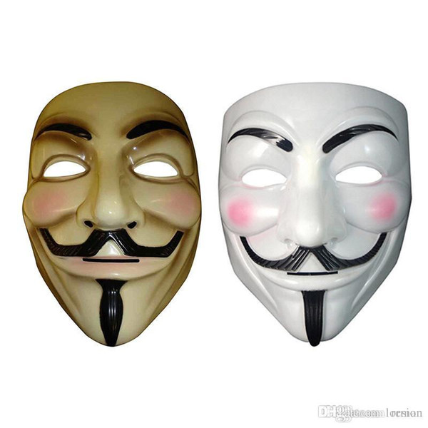 Wholesale 2016 New Hot Selling Vendetta Mask Party Cosplay masque Mask Anonymous Guy Fawkes Halloween Masks