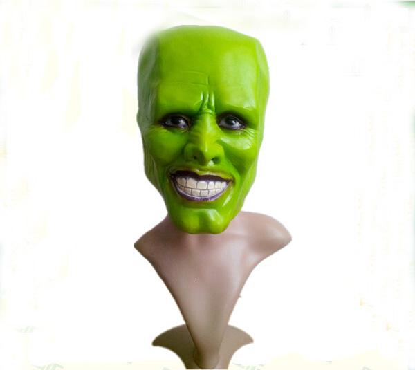 The Mask Jim Carrey Masks Halloween Adult Latex Mask Movie Cosplay Toy Props Party Fancy Dress