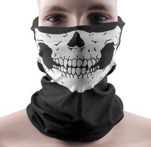 Halloween Cosplay Bicycle Ski Skull mask Half Face Mask Ghost Scarf Neck Warmer skull Party Masks TY917