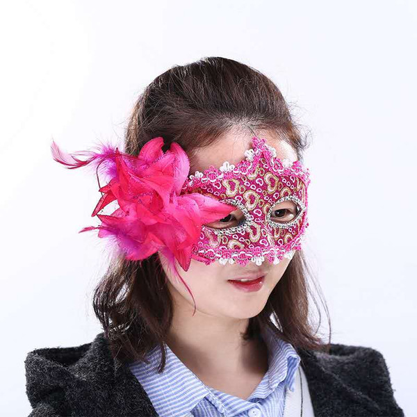 2017 Hallowmas Venetian eye mask Fashion Women Sexy mask masquerade Easter Catwalk dance party holiday mask