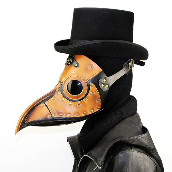 Unisex Steam punk Plague Bird Doctor Nose Cosplay Fancy Gothic Medieval Steampunk Retro Rock Mask for Masquerade Party Halloween Costume