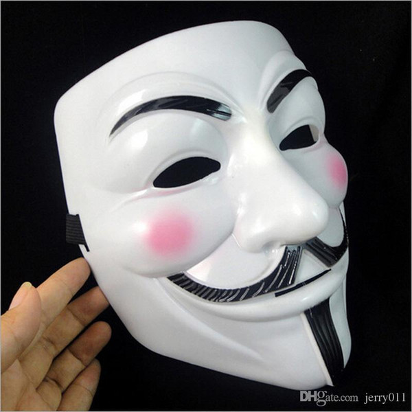 V for Vendetta Mask Halloween party mask Anonymous Guy Fawkes Fancy Dress Adult Costume Accessory New