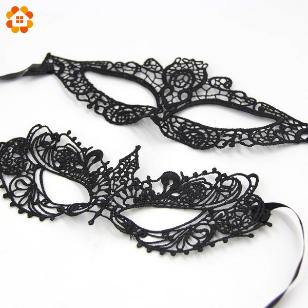 30PCS Hot Sales Black Sexy Lady Lace Mask Cutout Eye Mask For Masquerade Party Fancy Dress Costume / Halloween Party Fancy