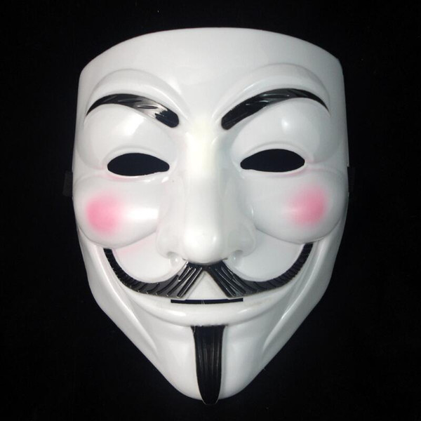 New Halloween mask costume party Cosplay Halloween Party Guy Fawkes V FOR Vendetta Anonymous Adult party Mask decorations LX6668