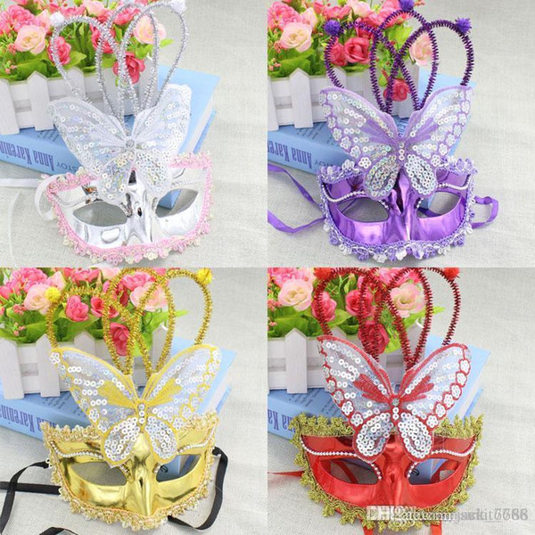 free shipping Luminous butterfly rain dance performances mask party mask wholesale night market flash toy factory direct selling