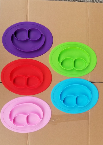 Baby Silicone Bowls Food Grade Silicone Non slip anti throw Cute Bowl for Baby Plates One-piece Dish Dining Mat K84