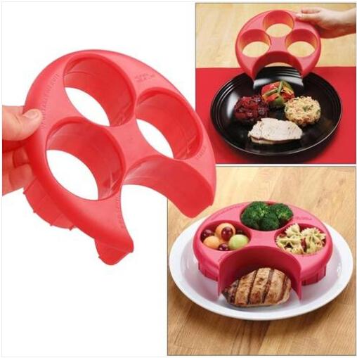 Sales!! Free shipping wholesales 2018 Meal Measure Portion Control Cooking Tools with Kitchen Food Plate