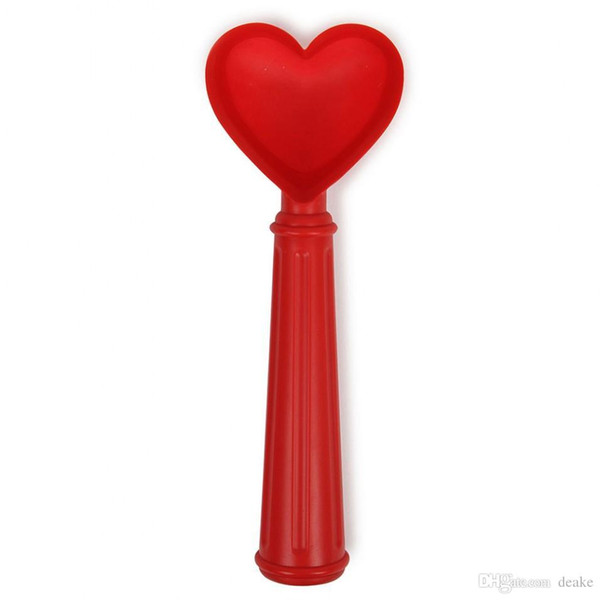 Wholesale- Free Shpping 1Piece Heart-shaped Ice Cream Scoop Silicone Heart Mold Spoon with a Soft Push Fun Valentine's Gift