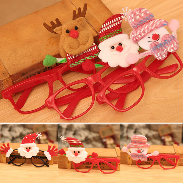 New 1PC Children Snowman Hand Glasses To Decorate Red Christmas Girls Boy Festival Elk Santa Claus