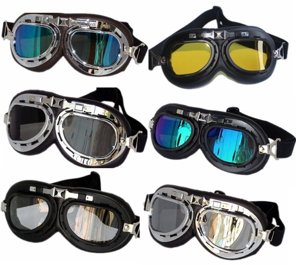 New High quality motorcycle goggles Scooter Steampunk Cruiser Helmet Goggles Eyewear protector top sale free shipping GT001