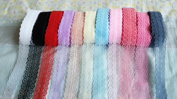 Lace ribbon 10 yards of beautiful , 2.8 cm wide, DIY Clothing / Accessories / floral accessories, etc.New! Free shipping