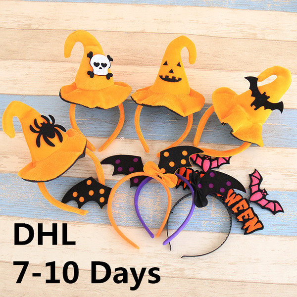Crazy Halloween Party Hair Bands Children's LED Head Band Costume Party Decoration Pumpkin Hair Clasp DHL/Fedex Shipping