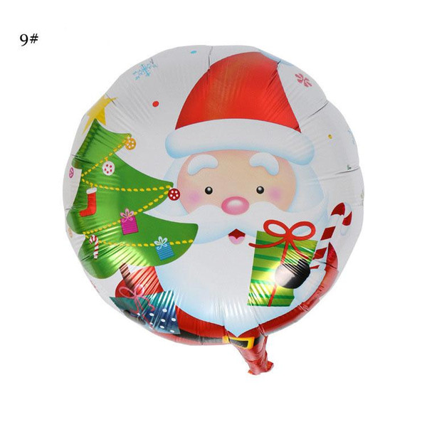18 Inch Colorful Round Christmas Xman Ball shape HELIUM Foil Balloons For Party Christmas decoration