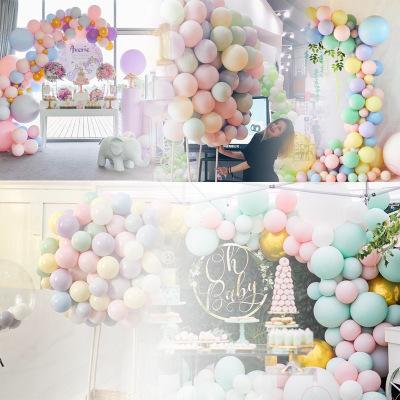 Newlife 100PCS One Pack Fashion Macaron Emulsion Balloon Birthday Party Wedding Event Decoration Placement Supplies